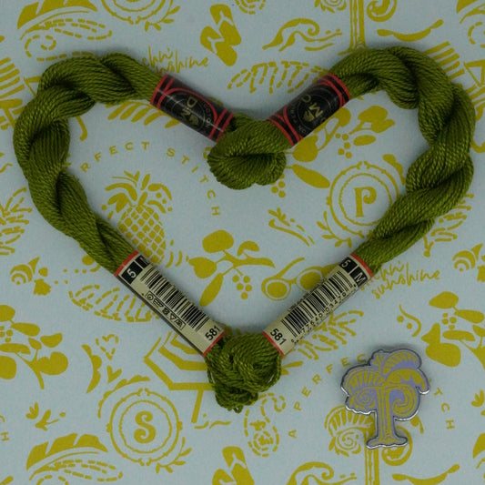 DMC 5 Pearl Cotton | 581 Grasshopper | Thread