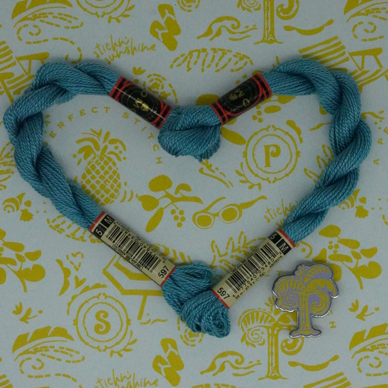 DMC 5 Pearl Cotton | 597 Pack Ice Blue | Thread