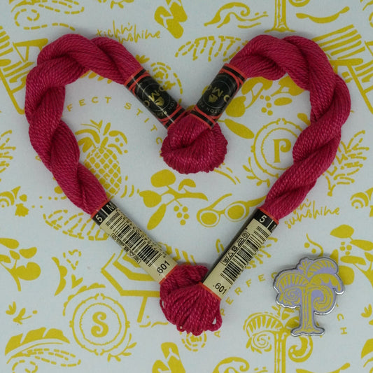DMC 5 Pearl Cotton | 601 Impatiens | Thread
