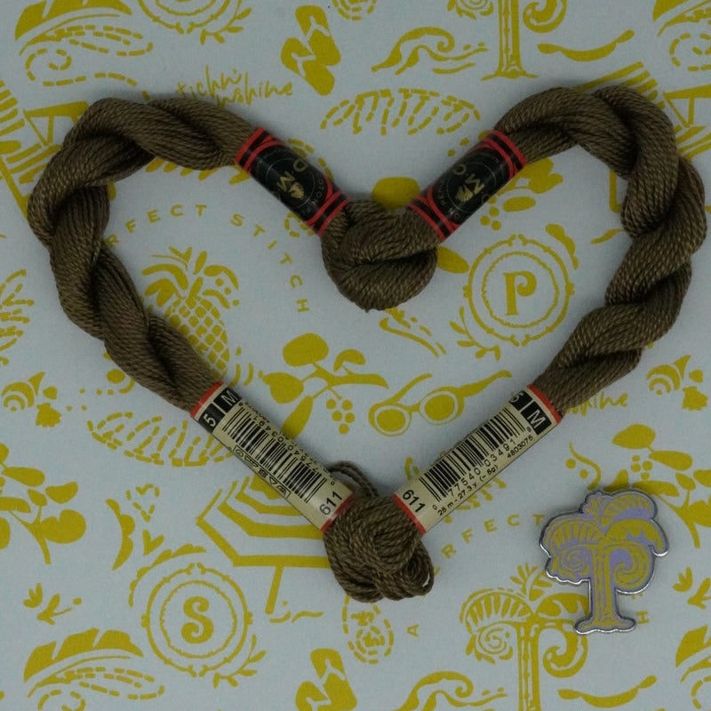 DMC 5 Pearl Cotton | 611 Umber | Thread