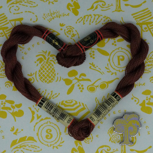 DMC 5 Pearl Cotton | 632 Cocoa | Thread