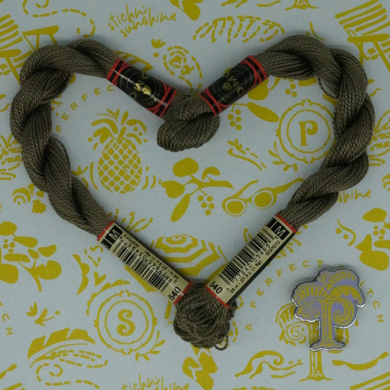 DMC 5 Pearl Cotton | 640 Grey Cobblestone | Thread