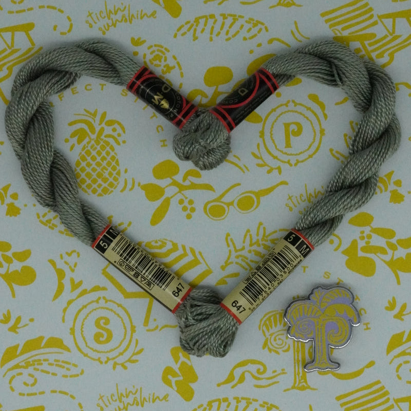 DMC 5 Pearl Cotton | 647 Rock Grey | Thread