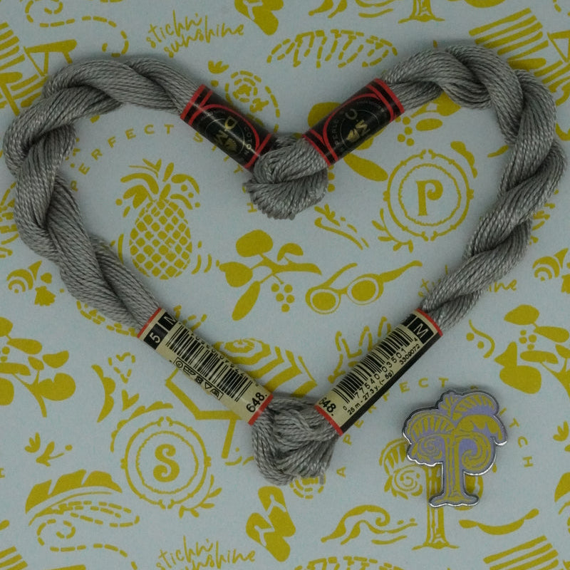 DMC 5 Pearl Cotton | 648 White Pepper | Thread