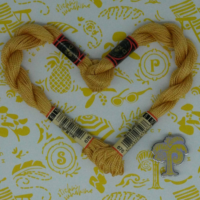 DMC 5 Pearl Cotton | 676 Savannah | Thread