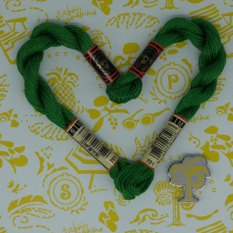 DMC 5 Pearl Cotton | 701 Grass | Thread