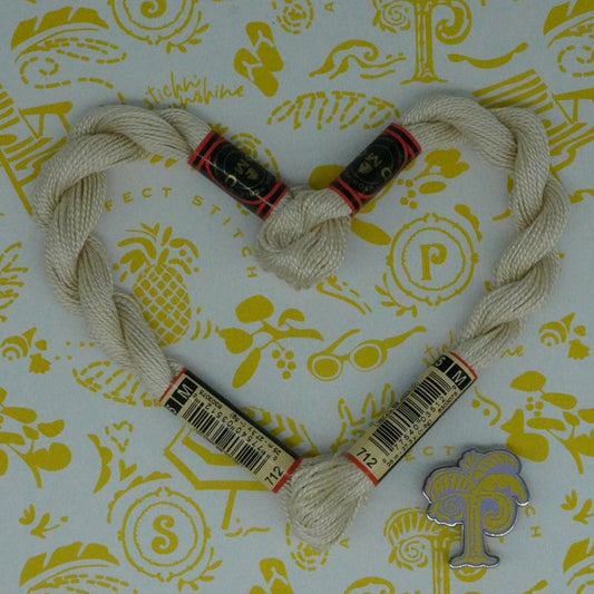 DMC 5 Pearl Cotton | 712 Cream | Thread
