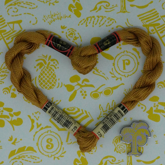 DMC 5 Pearl Cotton | 729 Honey | Thread