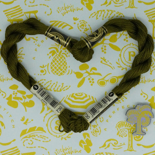DMC 5 Pearl Cotton | 730 Khaki | Thread