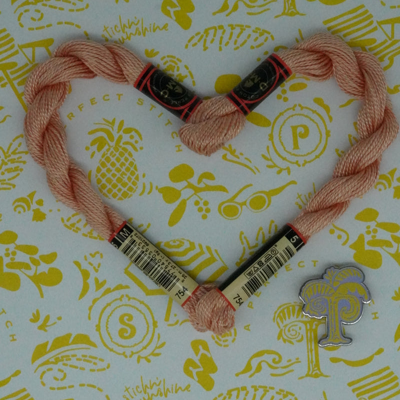 DMC 5 Pearl Cotton | 754 Beige Rose | Thread