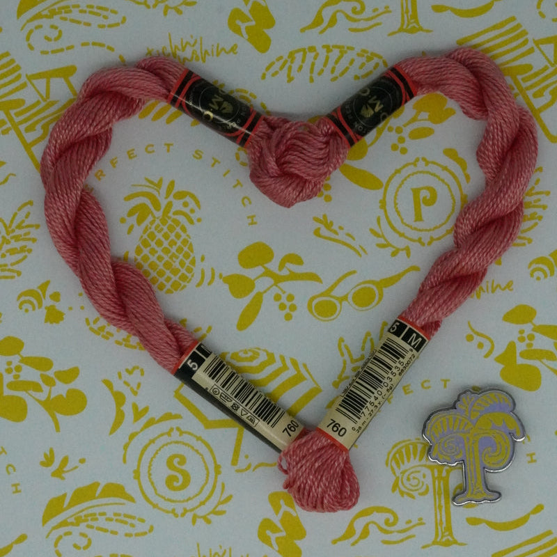 DMC 5 Pearl Cotton | 760 Dusty Pink | Thread