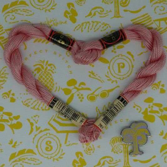 DMC 5 Pearl Cotton | 761 Rose Dawn | Thread