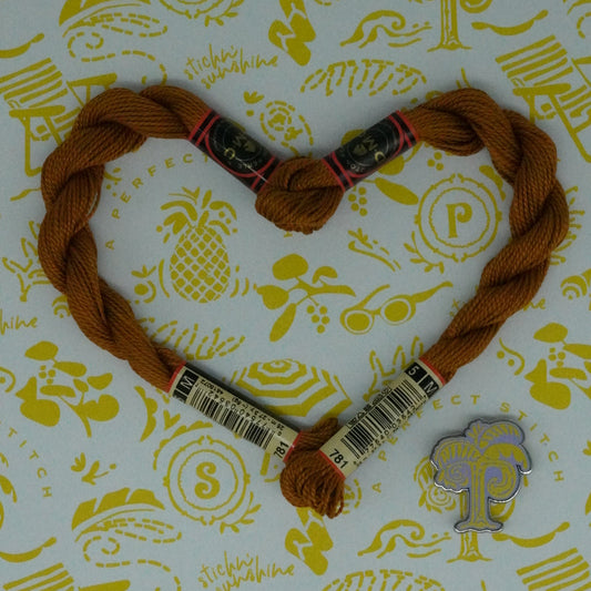 DMC 5 Pearl Cotton | 781 Dark Topaz | Thread