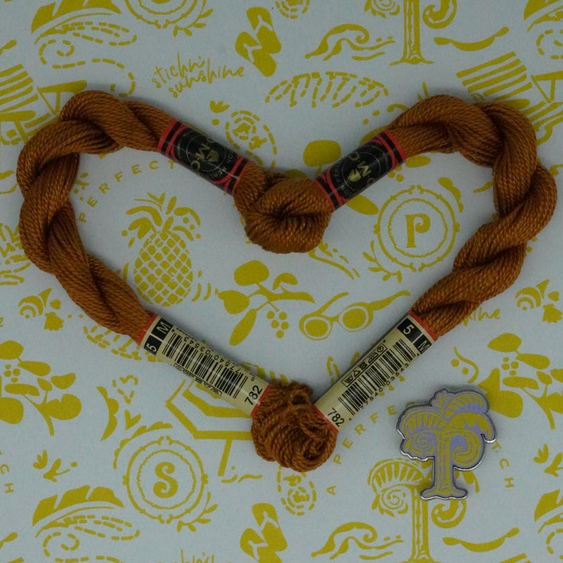 DMC 5 Pearl Cotton | 782 Wicker | Thread