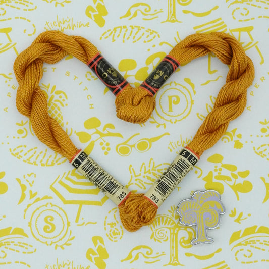 DMC 5 Pearl Cotton | 783 Old Gold | Thread