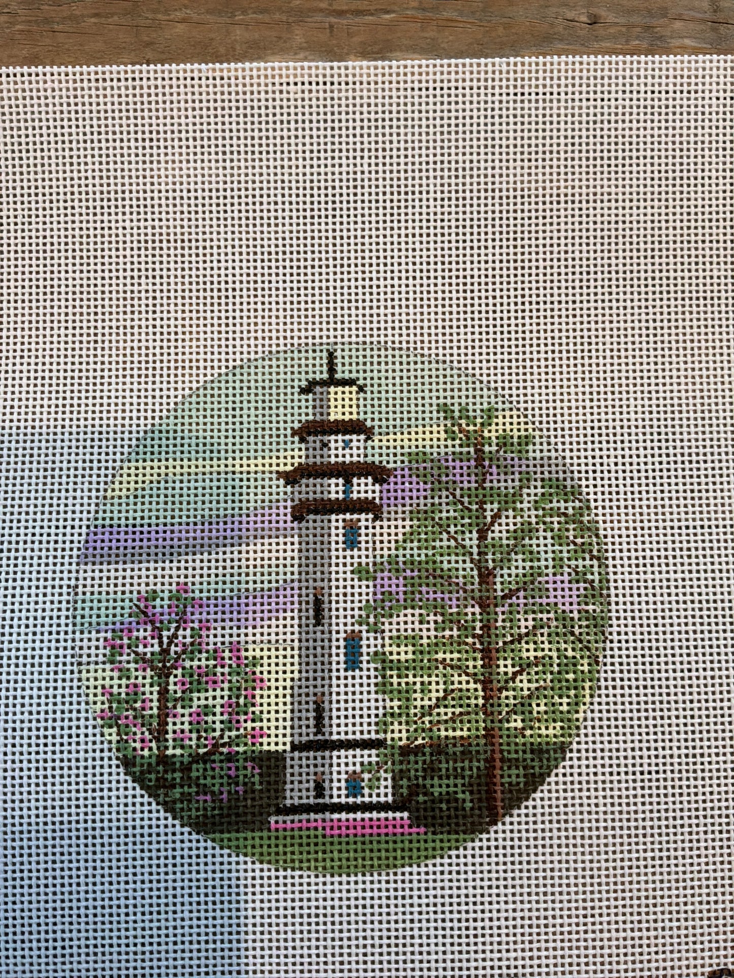 Purple Palms Design | 7121 Staten Island Lighthouse | Canvas