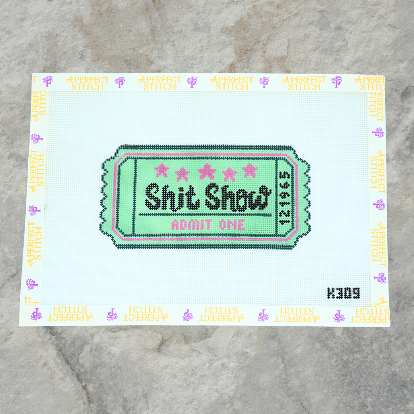 NDLPT | K309 Shit Show Admit One Ticket | Canvas