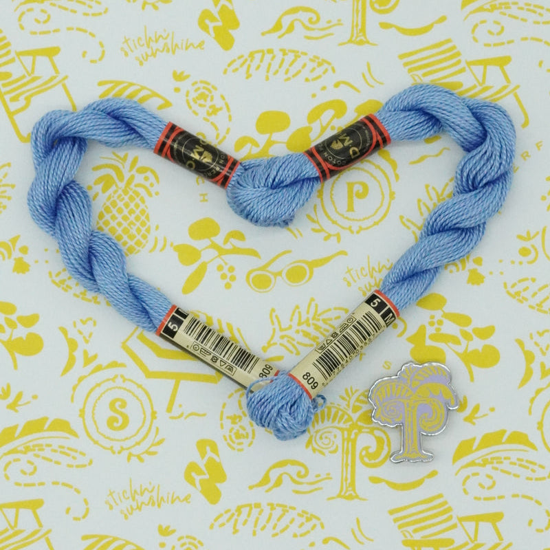 DMC 5 Pearl Cotton | 809 Soft Blue | Thread