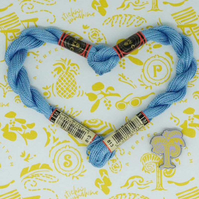 DMC 5 Pearl Cotton | 813 Gallic Blue | Thread