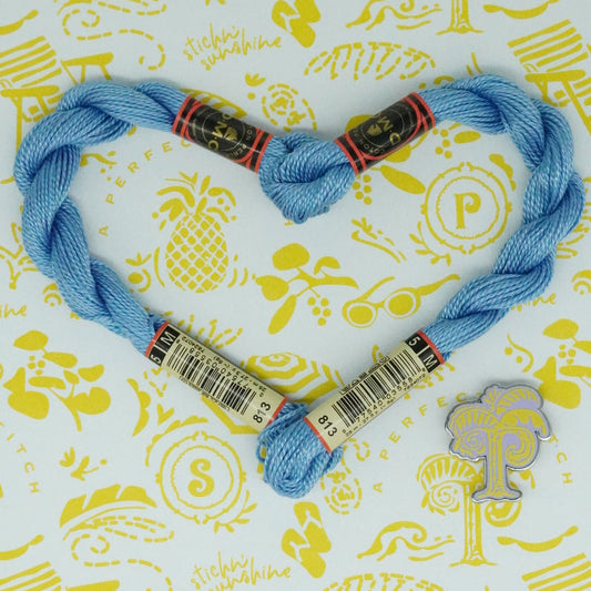 DMC 5 Pearl Cotton | 813 Gallic Blue | Thread