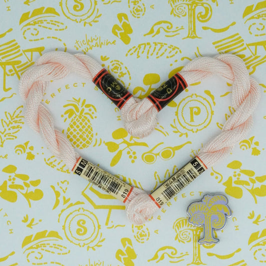 DMC 5 Pearl Cotton | 819 Baby Light Pink | Thread