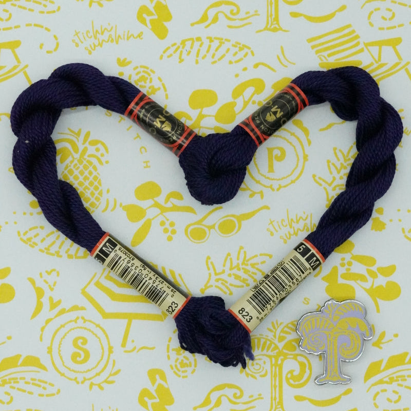 DMC 5 Pearl Cotton | 823 Blueberry | Thread