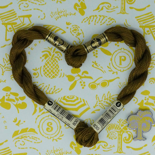 DMC 5 Pearl Cotton | 830 Cork Oak | Thread