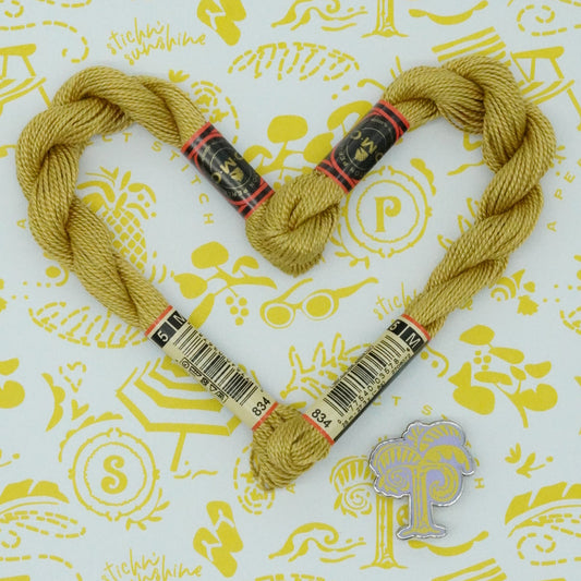 DMC 5 Pearl Cotton | 834 Dusty Sunflower | Thread