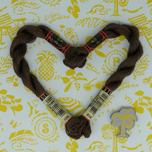 DMC 5 Pearl Cotton | 839 Root Brown | Thread