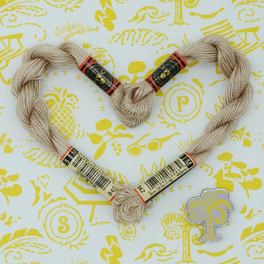 DMC 5 Pearl Cotton | 842 Beige Rope | Thread