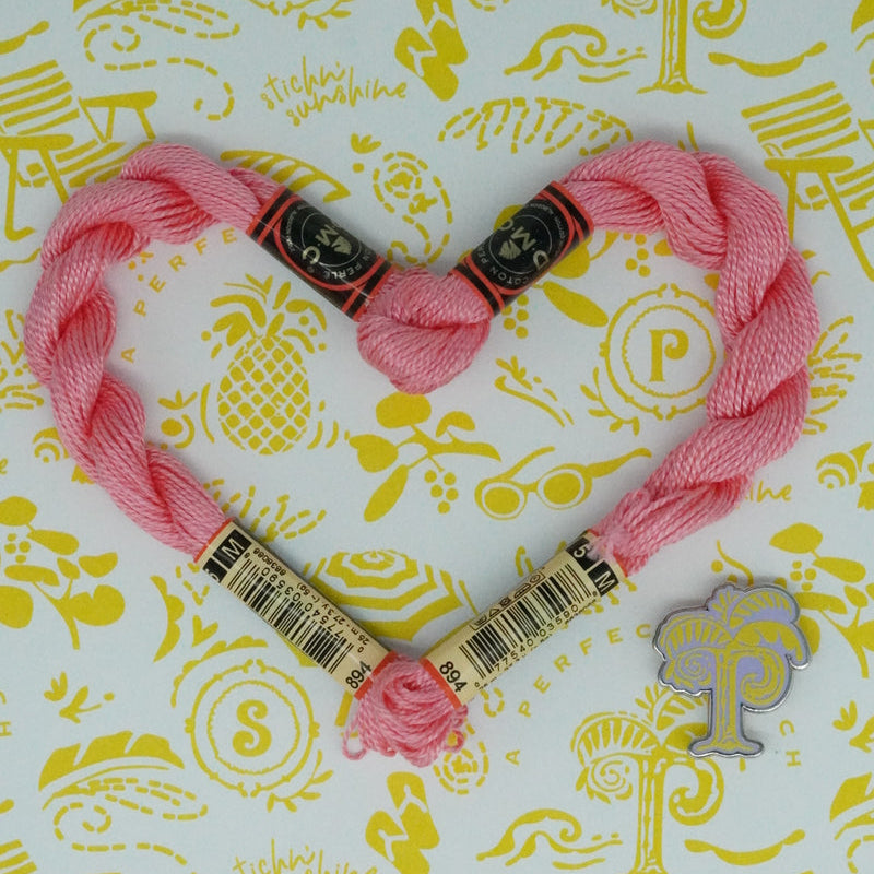 DMC 5 Pearl Cotton | 894 Rose | Thread