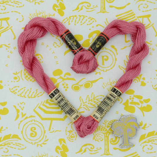 DMC 5 Pearl Cotton | 899 Watermelon | Thread