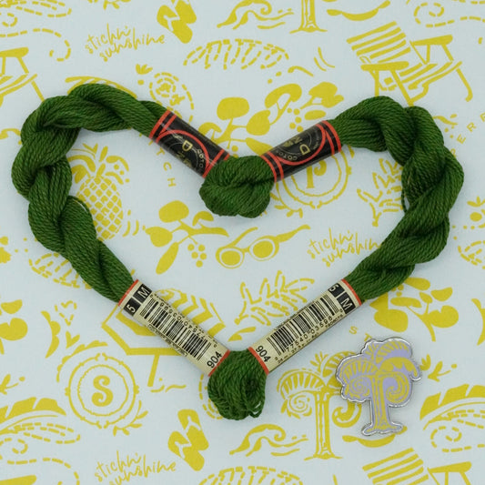 DMC 5 Pearl Cotton | 904 Kale | Thread