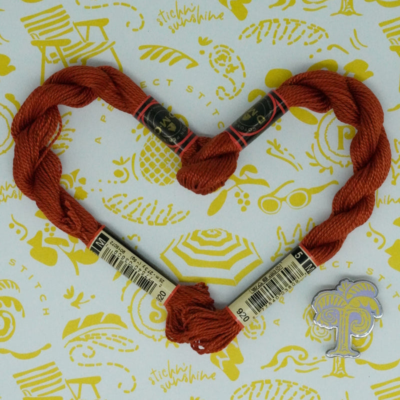 DMC 5 Pearl Cotton | 920 Sienna Ochre | Thread