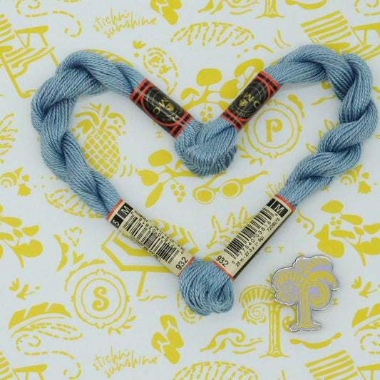 DMC 5 Pearl Cotton | 932 Blue Gull | Thread