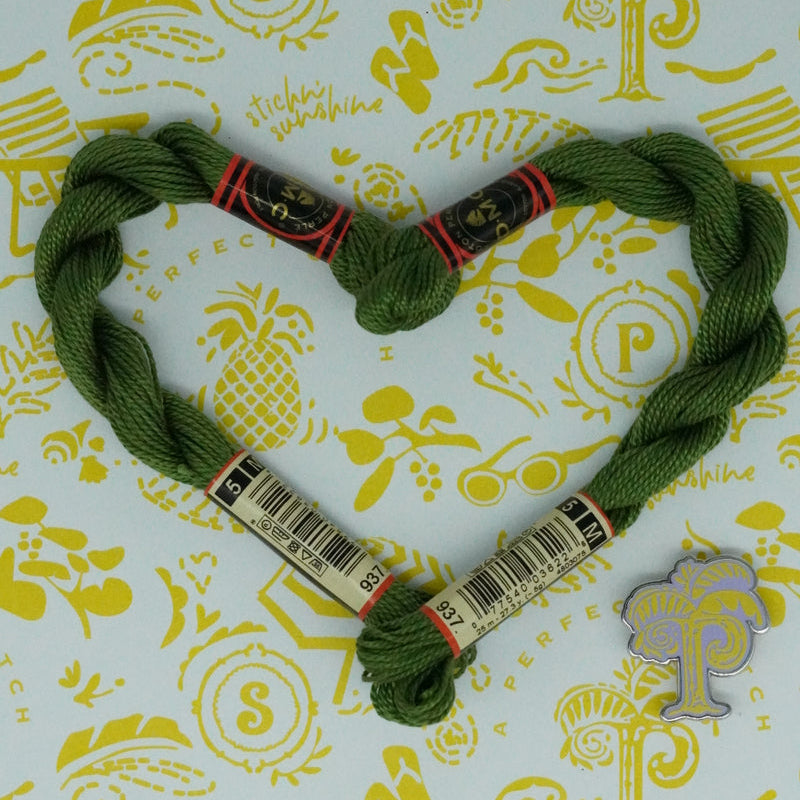 DMC 5 Pearl Cotton | 937 Moss | Thread