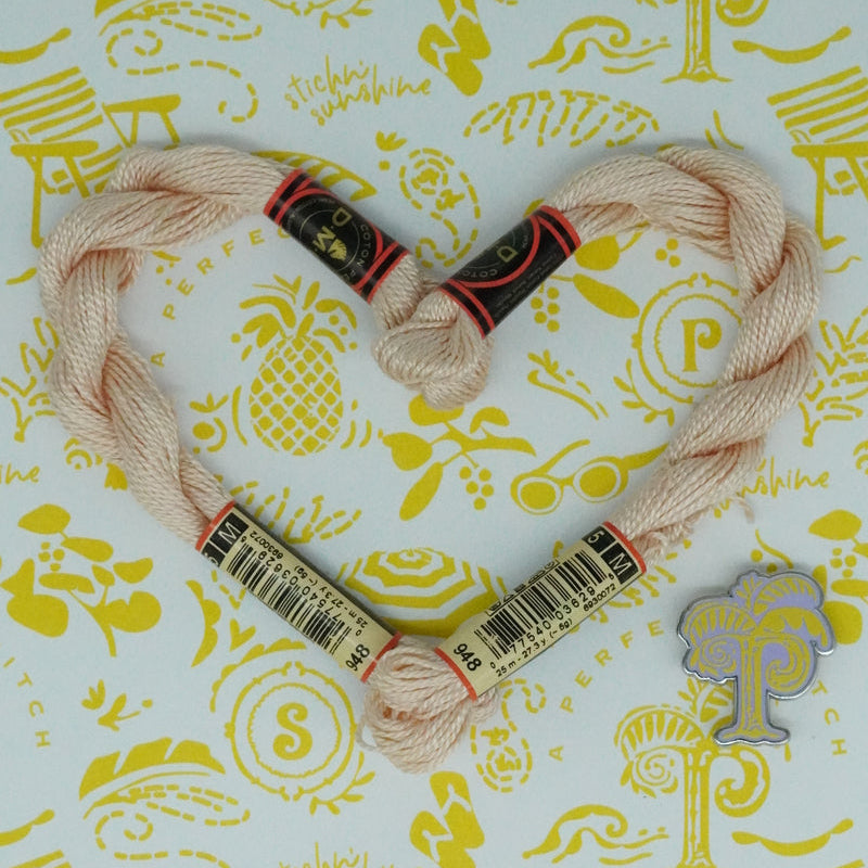 DMC 5 Pearl Cotton | 948 Himalayan Salt | Thread