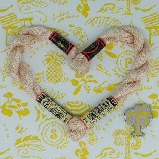 DMC 5 Pearl Cotton | 948 Himalayan Salt | Thread