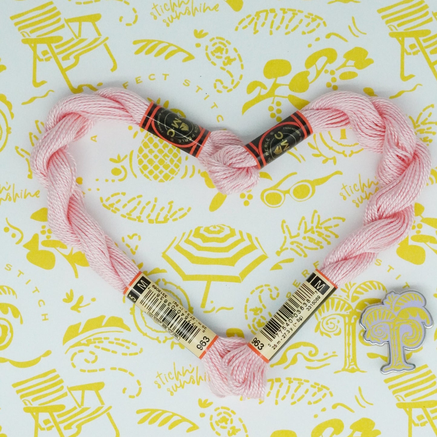DMC 5 Pearl Cotton | 963 Candy Pink | Thread