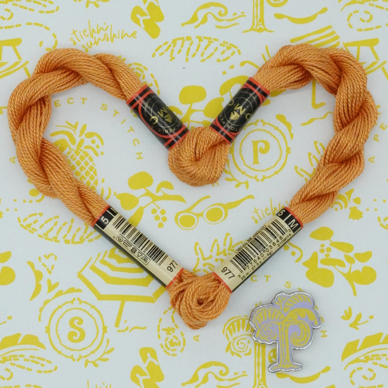 DMC 5 Pearl Cotton | 977 Caramel | Thread