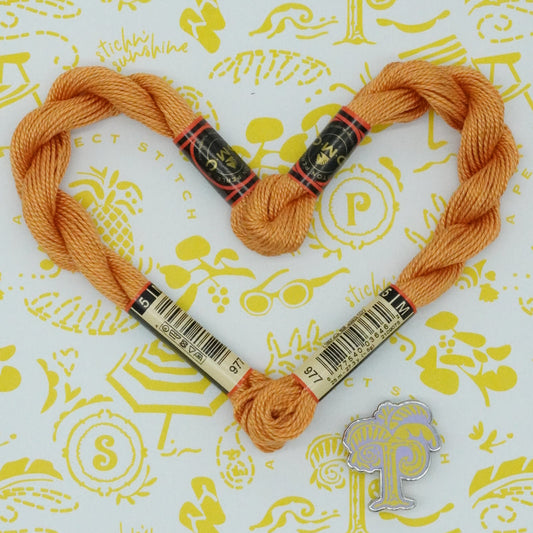 DMC 5 Pearl Cotton | 977 Caramel | Thread