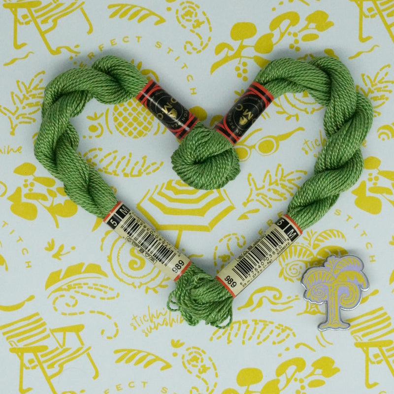 DMC 5 Pearl Cotton | 989 Fennel | Thread