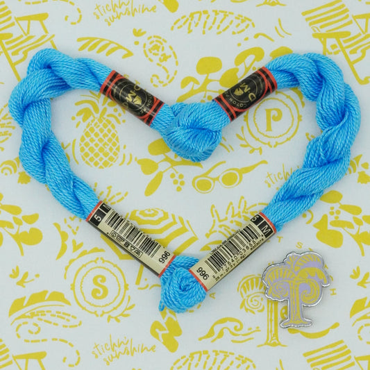 DMC 5 Pearl Cotton | 996 Electric Blue | Thread