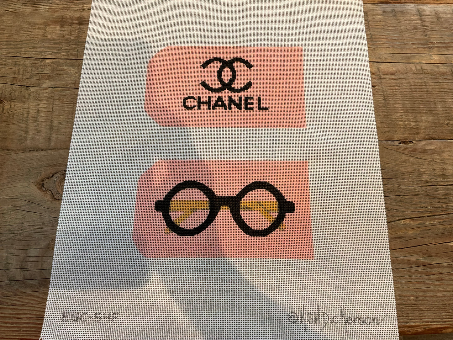 Kate Dickerson | EGC-54F Chanel Eyeglass Case | Canvas Grab and Go