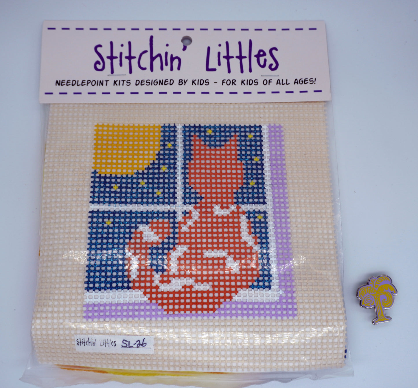 Purple Palm Designs | Stitchin' Littles Kits | Quiet Kitty