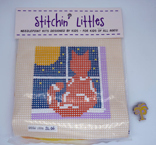 Purple Palm Designs | Stitchin' Littles Kits | Quiet Kitty