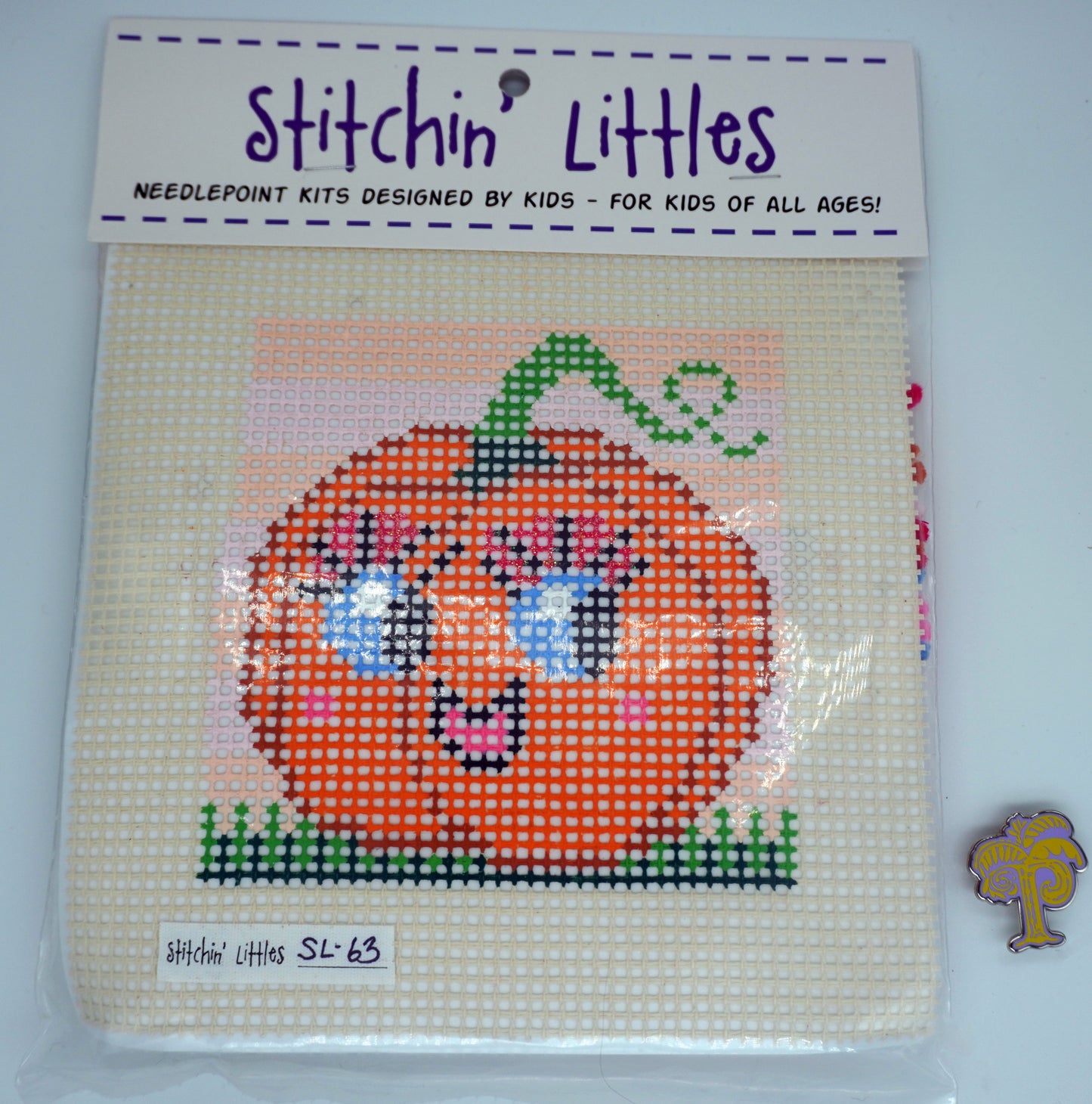 Purple Palm Designs | Stitchin' Littles Kits | Pumpkin