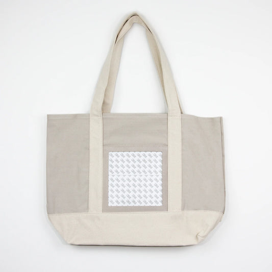 Tilli Tomas | Tote Bag | Taupe with Inserts 6 x 6 Opening | Self- Finishing