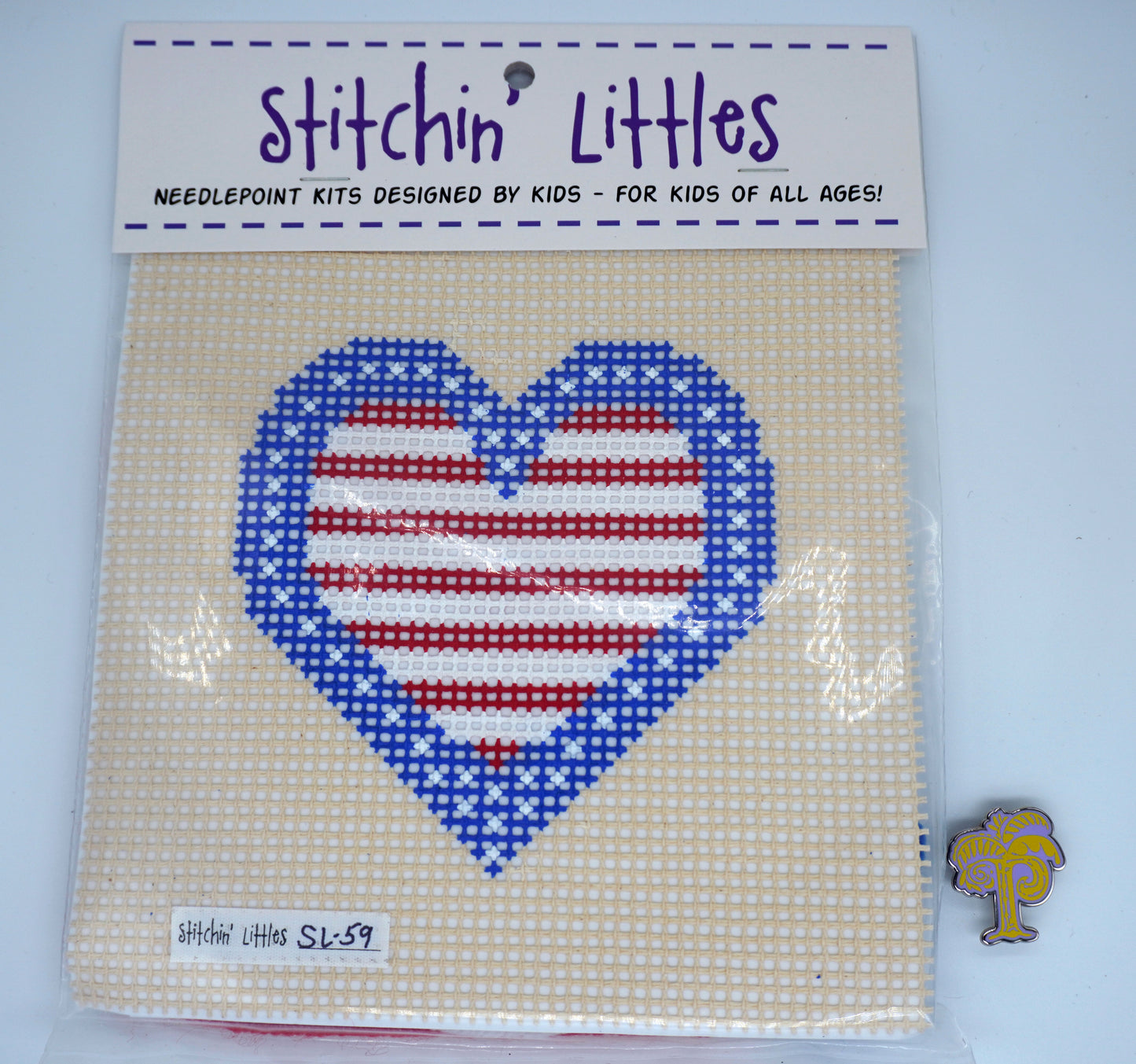 Purple Palm Designs | Stitchin' Littles Kits | Heart of America