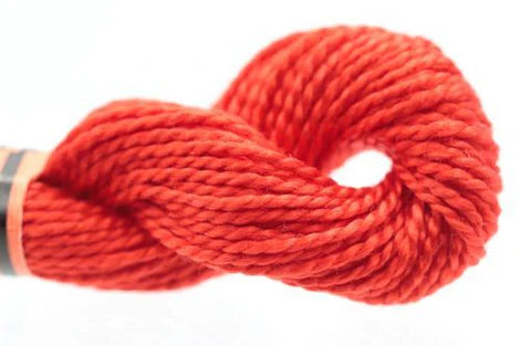 DMC 5 Pearl Cotton | 666 Scarlet | Thread